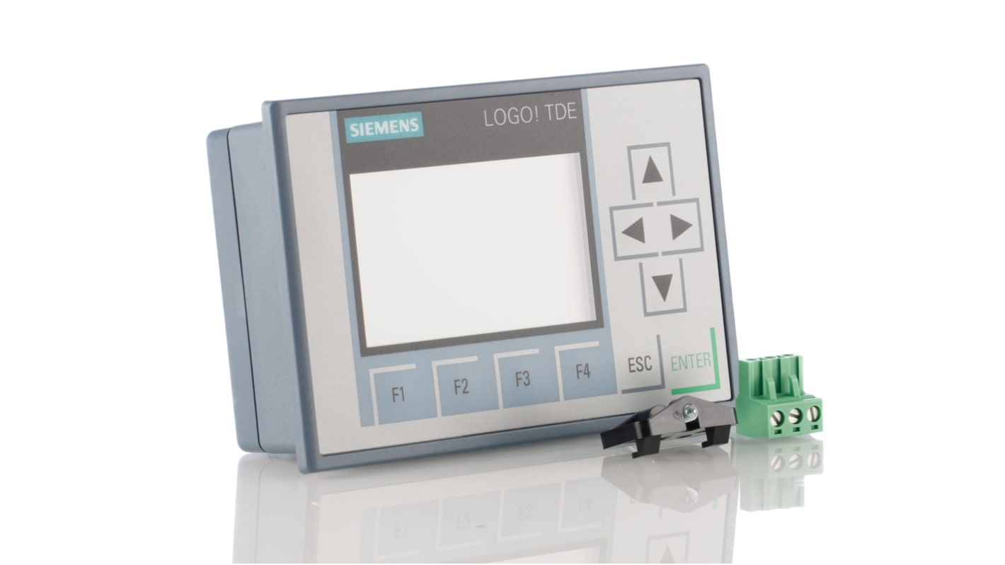 Modulo display LED Siemens 6ED1055-4MH08-0BA1 per Serie LOGO, 128,2 mm - Monitoraggio e controllo con schermo LCD a sei righe e retroilluminazione LED. IP65, ideale per ambienti difficili.