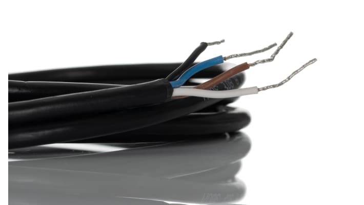 Sensore fotoelettrico cilindrico Sick VTF18-4N1212, rilevamento da 3 mm a 100 mm, uscita NPN, IP67, custodia in metallo.