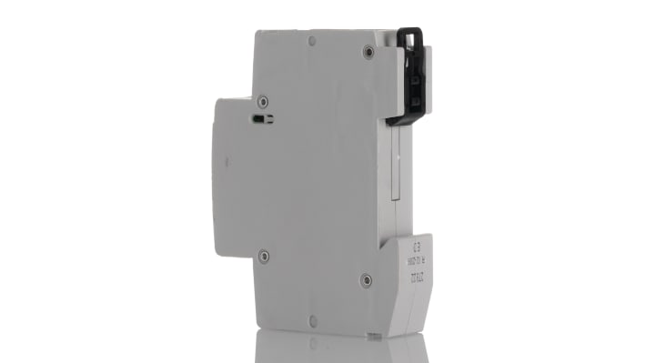 Contattore ABB 1SBE121111R0602, 2 poli, 20 A, tensione bobina 230 V c.a., dimensioni 65x18x85 mm, progettato per carichi singoli.