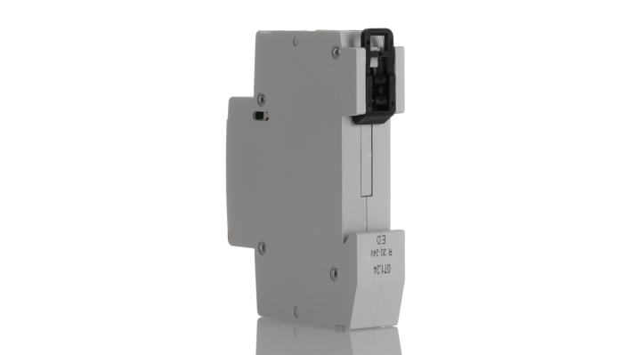 Contattore ABB 1SBE122111R0120, 2 poli, 2 contatti NA, 20 A, 24 V, dimensioni 88x20x71 mm, operatività -25°C/+55°C.