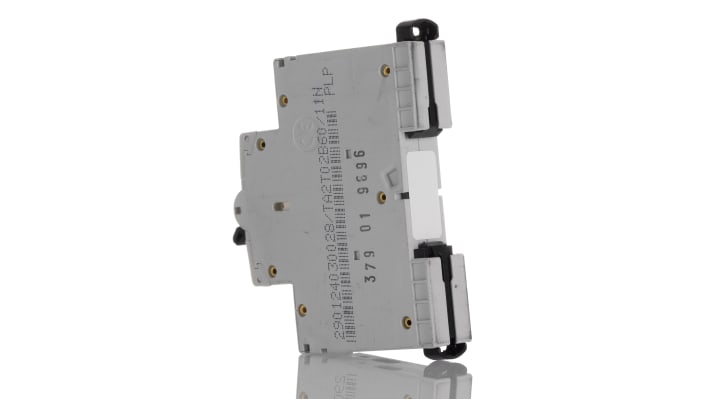 Interruttore magnetotermico ABB Tipo B, 2 poli, 2A, 6 kA, montaggio su guida DIN, dimensioni 18x70x70 mm, protezione cortocircuiti.