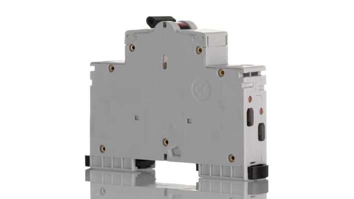 Interruttore magnetotermico ABB Tipo C, 2 poli, 10A, 6 kA, montaggio su guida DIN, dimensioni 70x18x70 mm. Codice 2CDS252280R0104.