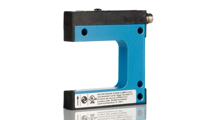 Sensore fotoelettrico Sick WF30-40B41CA00, rilevamento luce/buio, uscita PNP/NPN, grado di protezione IP65, custodia metallica.