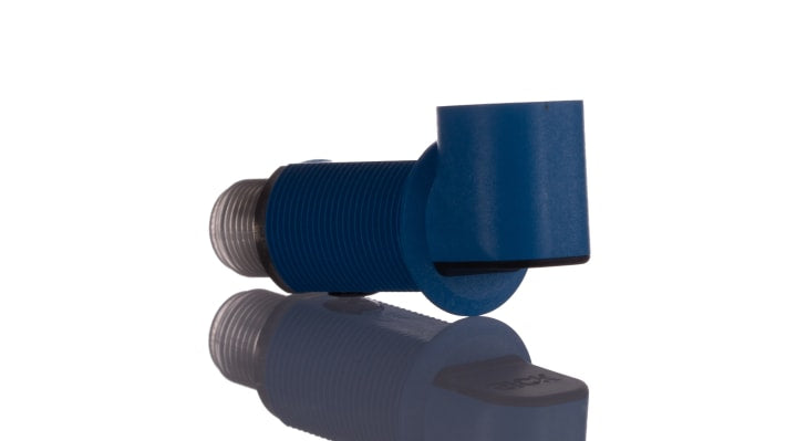 Sensore fotoelettrico cilindrico Sick GRTE18S-P2319, rilevamento 3-115 mm, uscita PNP, IP67, connettore M12.