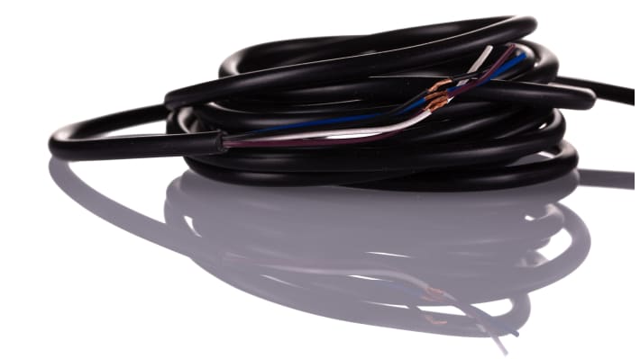 Sensore fotoelettrico cilindrico Sick VTE180-2P41182, PNP, rilevamento 1 mm a 1,1 m, IP67, custodia in metallo.