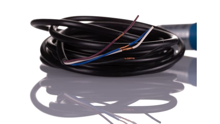 Sensore fotoelettrico cilindrico Sick VTE180-2P41187, PNP, rilevamento 1 mm a 1,1 m, IP67, temperatura -25/+55 °C.