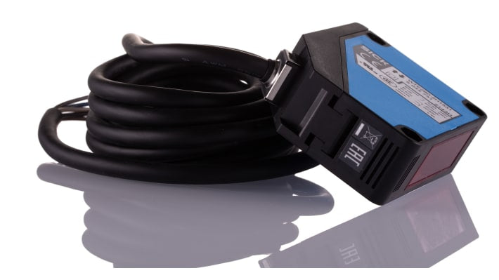 Sensore fotoelettrico rettangolare Sick WTE280-2H1531, rilevamento 10 mm a 2 m, IP66/IP67, alimentazione 10-30 V c.c. o 24-240 V c.a./c.c.