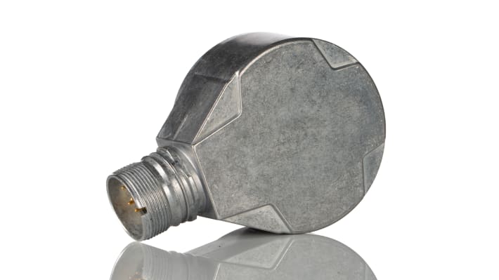 Encoder assoluto Sick AFM60E-S4AA004096, 4096 impulsi giro, interfaccia SSI, albero 10 mm, IP65, 60x60x40,1 mm.