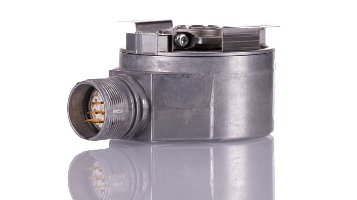 Encoder assoluto Sick AFS60B-THAA008192, 8192 impulsi/giro, IP67, montaggio a faccia, diametro albero 15 mm.