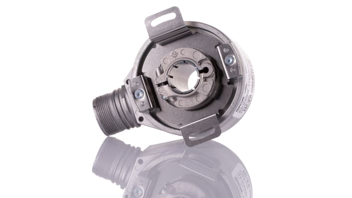 Encoder assoluto Sick AFS60B-THAA008192, 8192 impulsi/giro, IP67, montaggio a faccia, diametro albero 15 mm.