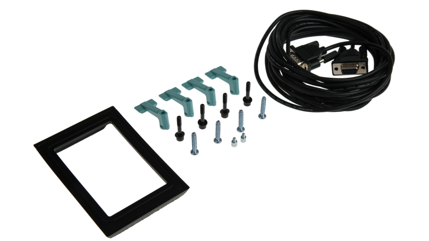 Kit di montaggio porta Siemens per pannello operatore Sinamics G120 - 6SL3256-0AP00-0JA0. Accessori di fissaggio leggeri e resistenti, IP55.