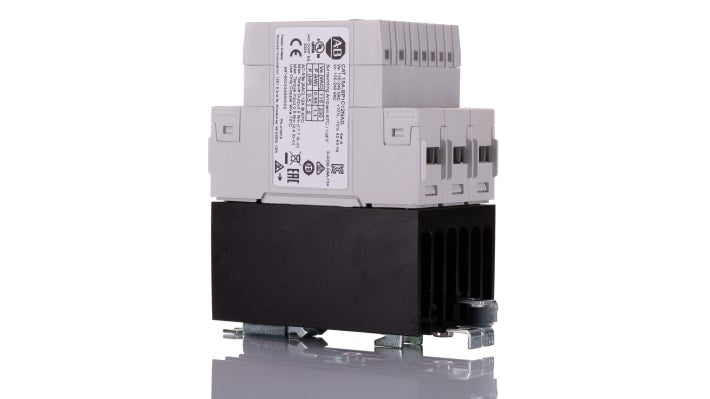 Soft starter Rockwell Automation 154-SP1C12NAD, monofase, 1,1 kW, 12 A, montaggio su guida DIN, dimensioni 54x113x90 mm.