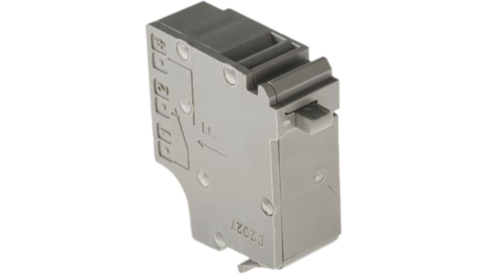 Contatto ausiliario Schneider Electric 29450: 1NC + 1NO, 6A, 250V DC, SPDT, terminali a vite. Ideale per accessori Interpact.