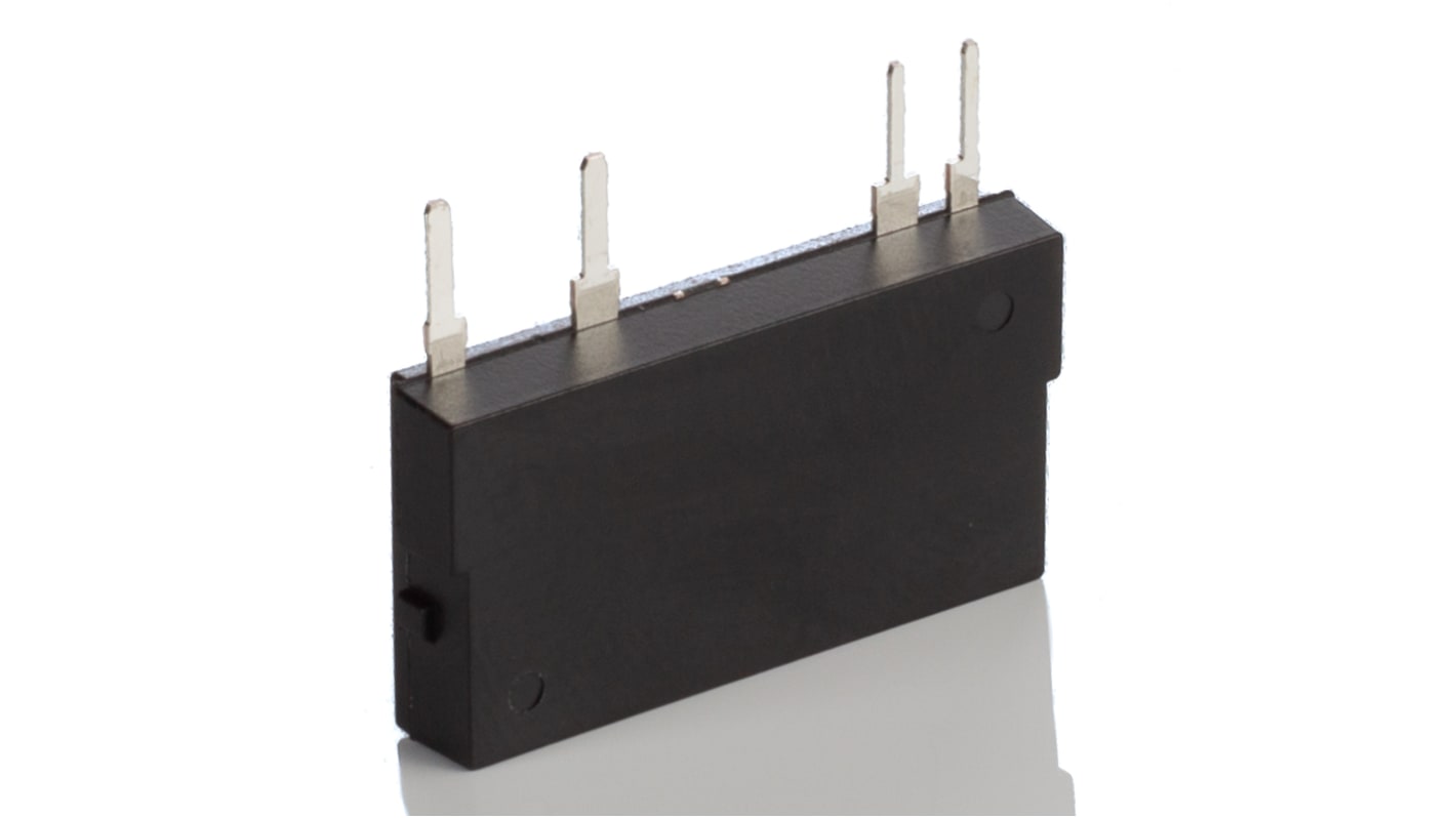 Relè a stato solido Panasonic AQZ204 per montaggio su PCB, SPST, 0,5 A, 400 V, dimensioni 21 x 3,5 x 12,5 mm.