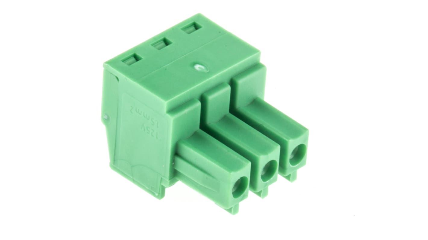 Morsettiera a innesto Phoenix Contact MC 1,5/3-ST-3,81 - 1803581: connessioni affidabili per correnti fino a 8 A e cavi da 0,14-1,5 mm². Compatibile con circuiti stampati, resistente alle sovratensioni.