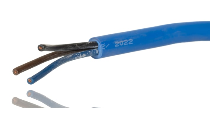 Interruttore a galleggiante Lovato LVFSA1D10 in polipropilene, cavo di 10 m, per controllo livello liquidi, max 250 V, 2 bar.