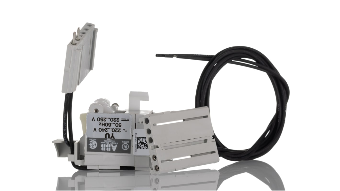 ABB Rilascio sottotensione UVR-C 230VAC/DC per interruttori Tmax T4-6, design leggero per installazione semplificata.