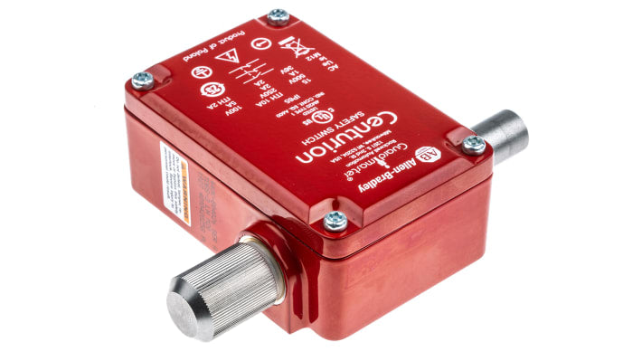 Interruttore di interblocco di sicurezza Allen Bradley Guardmaster 440K-B04026, 2NC/1NA, grado di protezione IP66, dimensioni 64mm x 40.5mm x 98mm.