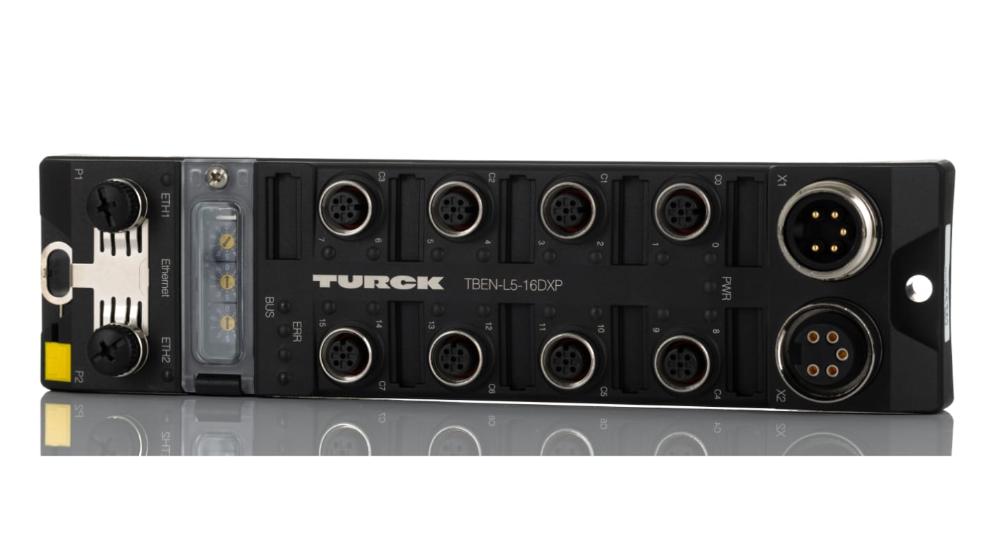 Modulo I/O Turck TBEN-L5-16DXP, 16 canali, supporto multiprotocollo, grado di protezione IP65/IP67/IP69K.
