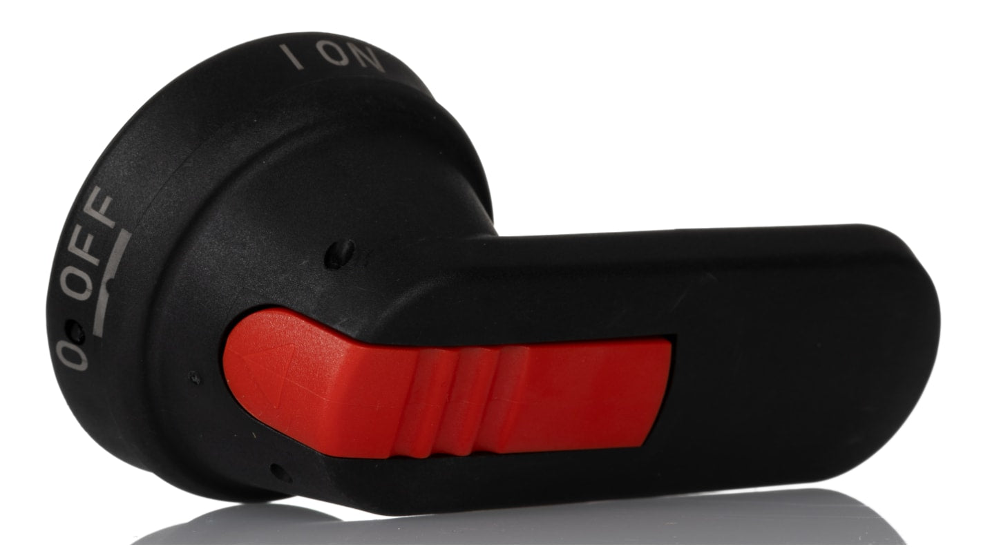 Manopola rotante ABB per interruttore automatico di potenza, colore nero, lunghezza 95 mm, grado di protezione IP65, compatibile serie 1SCA.