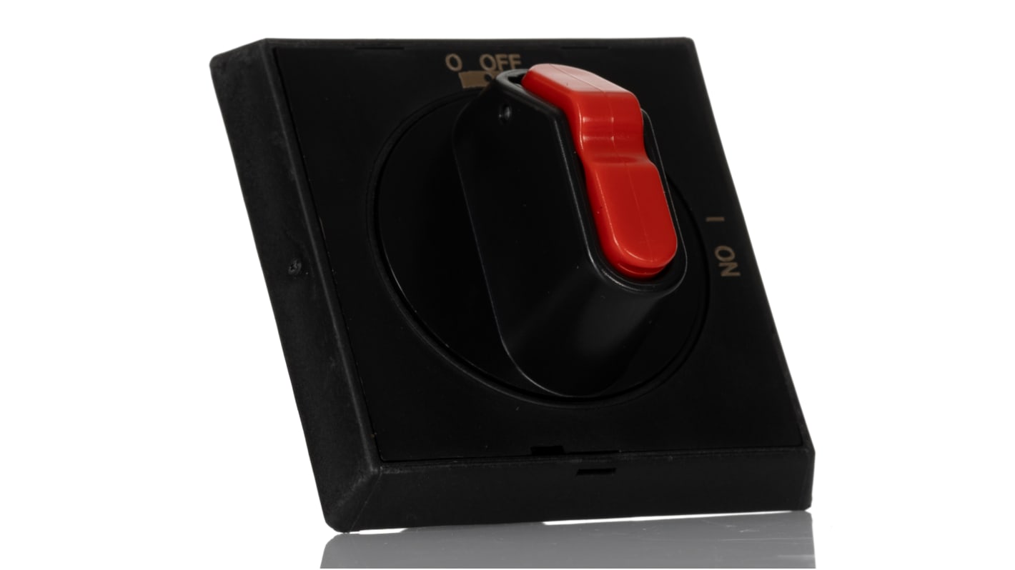 Manopola rotante ABB per selettore OHBS, colore nero, lunghezza 59 mm, grado di protezione IP65, progettata per applicazioni elettriche e meccaniche.