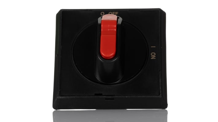 Manopola rotante ABB per selettore OHBS, colore nero, lunghezza 59 mm, grado di protezione IP65, progettata per applicazioni elettriche e meccaniche.