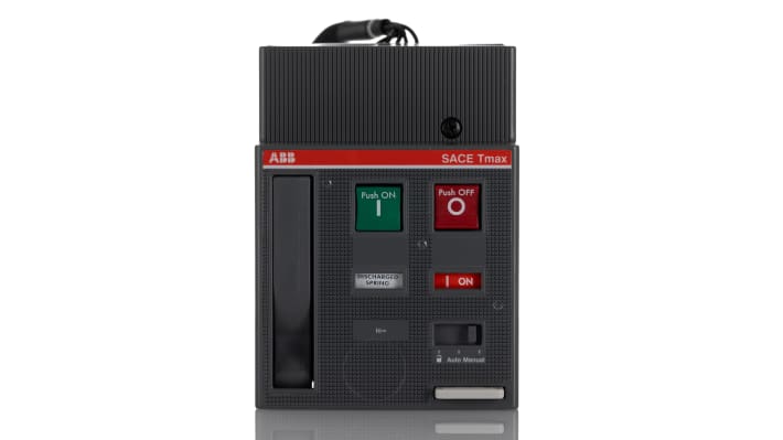 Operatore motore ABB per MCCB, tensione 220-250 V AC-DC, compatibile con Tmax T, per applicazioni ad alto traffico.