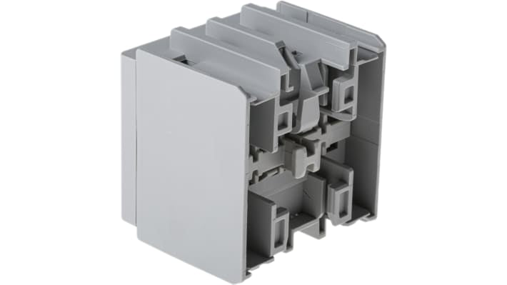 Allen Bradley 100-FA22, modulo contatti 4PST, 2NC + 2NO, montaggio frontale, corrente 10 A, temperatura -25/+60 °C.