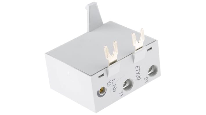 Allen Bradley 100-ETY30, timer per contattore con tre modalità operative, montaggio su morsetti, tensione 110-240 V c.a. o 110-250 V c.c.