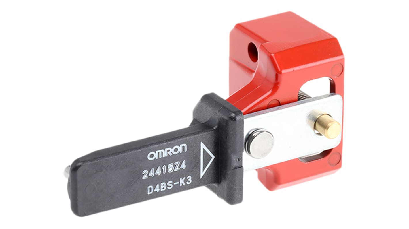 Omron D4BSK3, attuatore per interruttore di sicurezza in metallo, grado di protezione IP67, temperatura operativa -40/+80 °C.