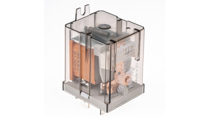 Relè monostabile Finder 65.31.8.230.0300 SPST, montaggio su flangia, 230V, dimensioni 32,2 x 36,5 x 51,5 mm.