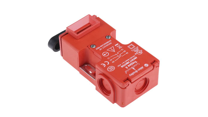 Interruttore di interblocco di sicurezza a chiave Allen Bradley Guardmaster 440K-T11123, 2NC/1NA, IP67, 240V AC, dimensioni 32mm x 95mm x 52mm.