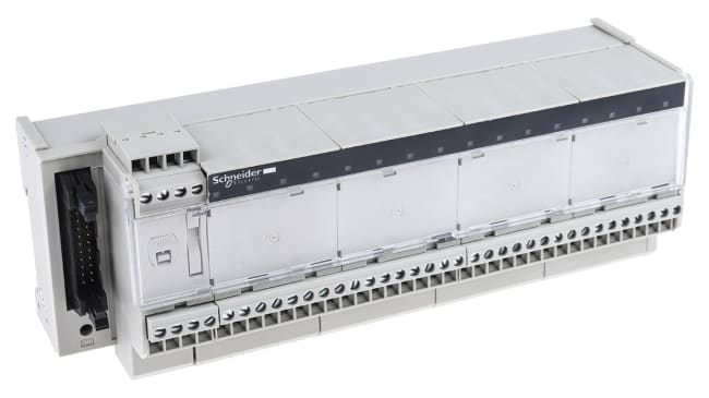 Schneider Electric ABE7R16S210 - Relè elettromeccanico con sub-base per PLC, 16 canali, distribuzione di polarità senza tensione, resistente.