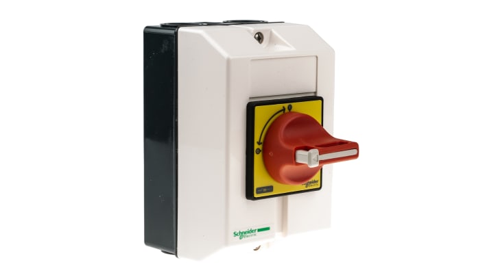 Interruttore isolatore Schneider Electric VCF01GE, 3P, 16A, 690V ca, Montaggio a pannello, IP65 - Serie Vario. Ideale per applicazioni industriali.