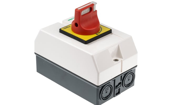 Interruttore isolatore Schneider Electric VCF01GE, 3P, 16A, 690V ca, Montaggio a pannello, IP65 - Serie Vario. Ideale per applicazioni industriali.