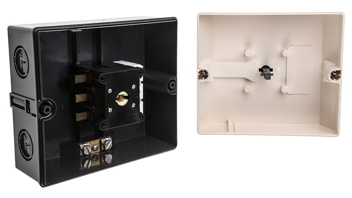 Interruttore a camme industriale Schneider Electric VCF3GE, 3P, 50A, 690V ca, IP65, Montaggio a pannello - Serie Vario. Per uso industriale, manopola bloccabile e conformità IEC947-3.