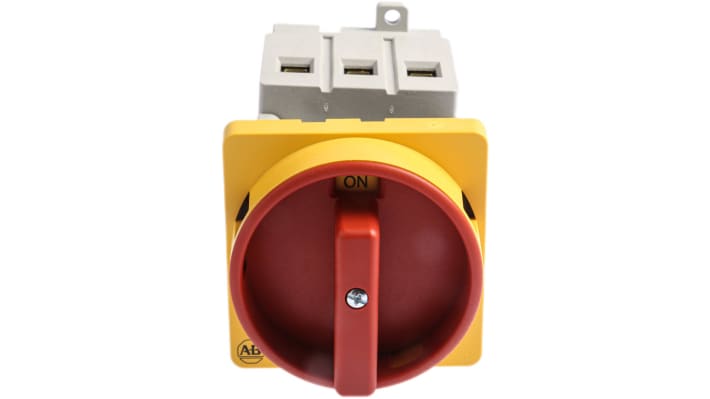 Interruttore isolatore Allen Bradley 194E-E63-1753-6N, 3P, 63A, 690V ca, Montaggio a pannello, IP66 - Certificato UL/CSA. Per manutenzioni sicure.