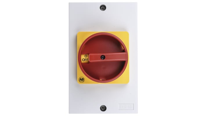 Interruttore di isolamento Allen Bradley 194E-Y32-1753-6N, 3 poli, 32A, montaggio su guida DIN, grado di protezione IP66.