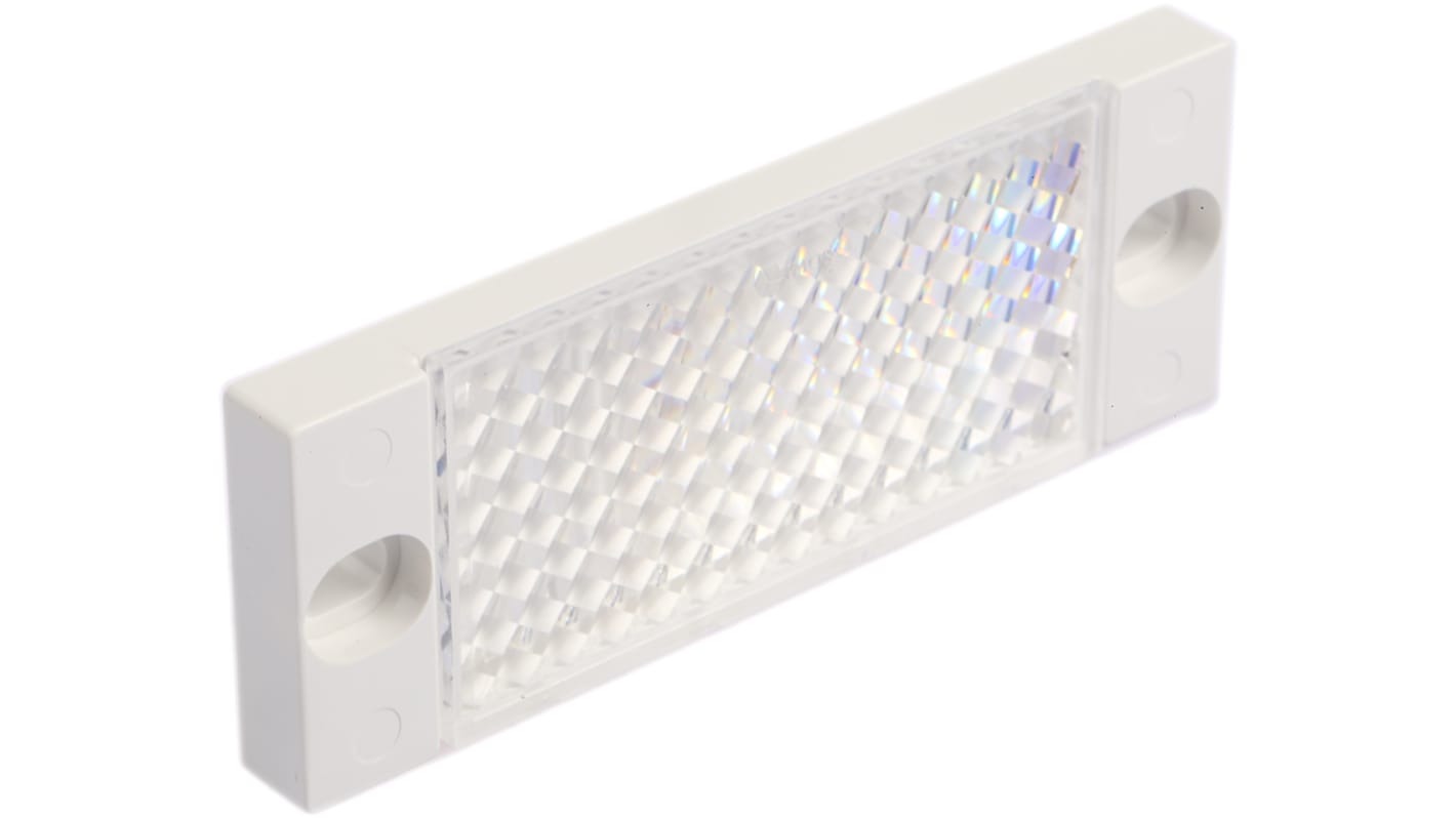 Riflettore Sick PL30A per sensori fotoelettrici retroriflettenti, progettato per integrazione nei sistemi industriali, diverse opzioni di montaggio.