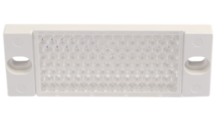 Riflettore Sick PL30A per sensori fotoelettrici retroriflettenti, progettato per integrazione nei sistemi industriali, diverse opzioni di montaggio.