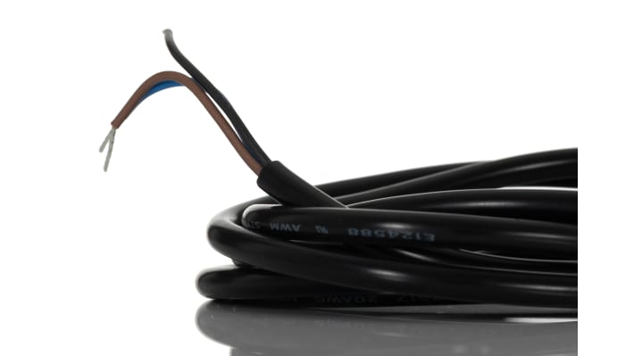 Sensore fotoelettrico cilindrico Banner T30AW3FF400, rilevamento fino a 400 mm, uscita relè SPST, grado di protezione IP69K.