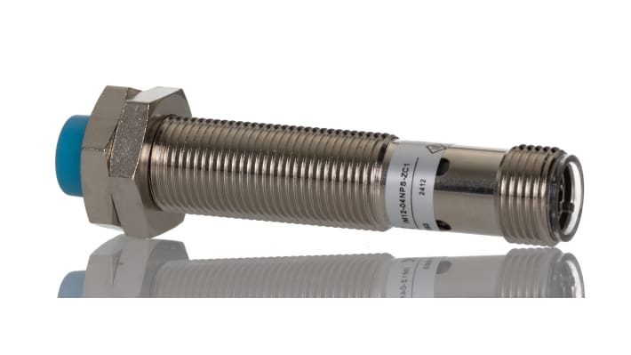 Sensore di prossimità induttivo cilindrico Sick IM12-04NPS-ZC1, filettatura M12, gamma di rilevamento 4 mm, IP67.