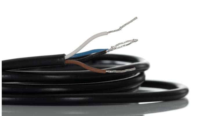 Sensore fotoelettrico cilindrico Sick VTB18-4P1212, rilevamento 25-140 mm, montaggio a pannello, grado di protezione IP67.