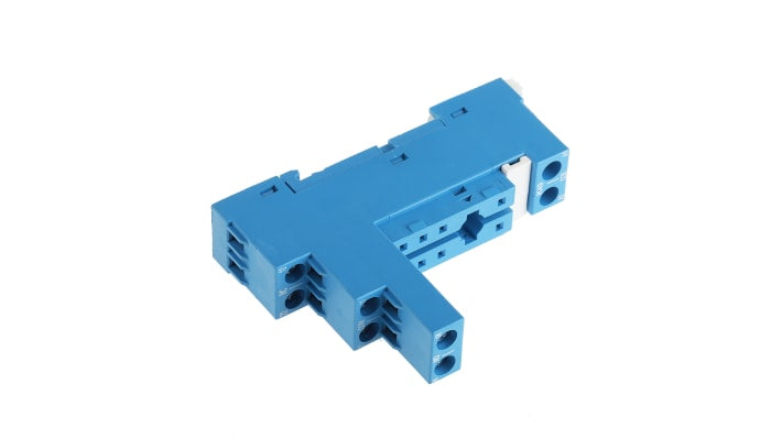 Finder 95.75SMA, zoccolo per relè su guida DIN, 8 pin, 10A, 250VAC, grado di protezione IP20, compatibile con serie 40.51-44.62.