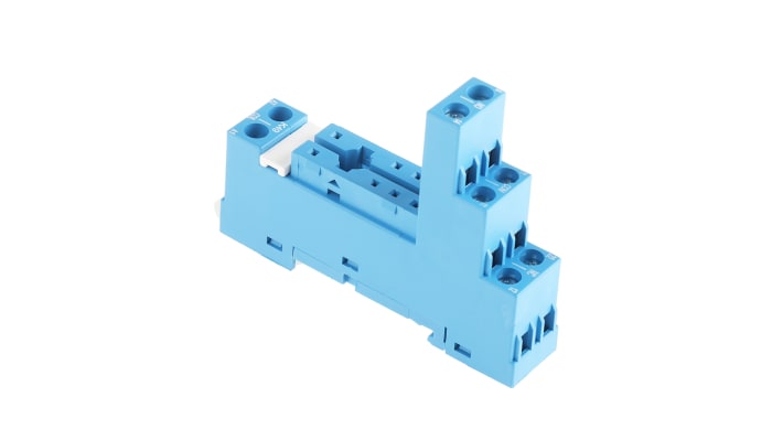 Finder 95.75SMA, zoccolo per relè su guida DIN, 8 pin, 10A, 250VAC, grado di protezione IP20, compatibile con serie 40.51-44.62.