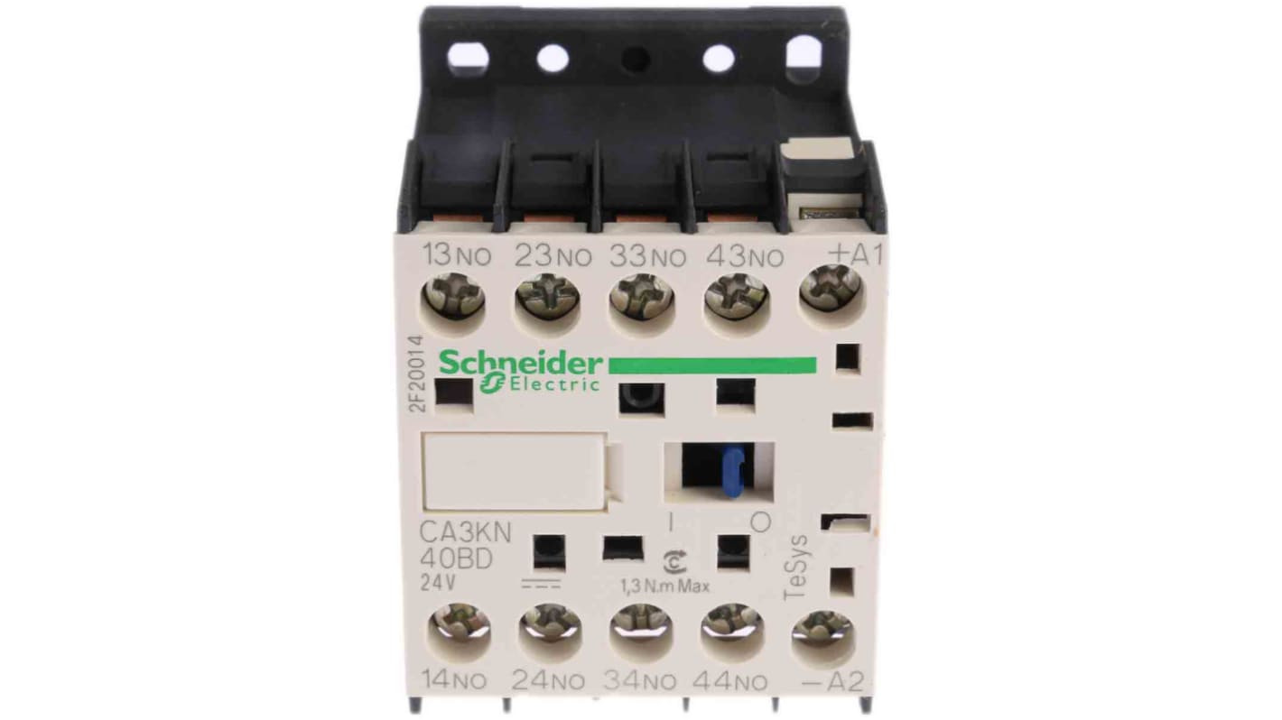 Contattore Schneider Electric CA3KN40BD, Serie TeSys K 4NO 10A per automazione e controllo. Prestazioni elevate, basso consumo, resistente alle vibrazioni.