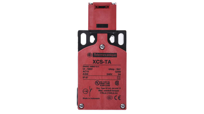 Interruttore di interblocco Telemecanique Sensors XCSTA791, 2NC/1NO, 240V, 6A, IP67 - Robusto e affidabile con apertura positiva.