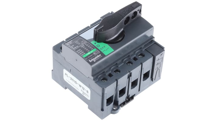 Interruttore di isolamento Schneider Electric 28901, 4P, 40A, IP40 - Serie Interpact INS40/160 per circuiti di distribuzione elettrica.