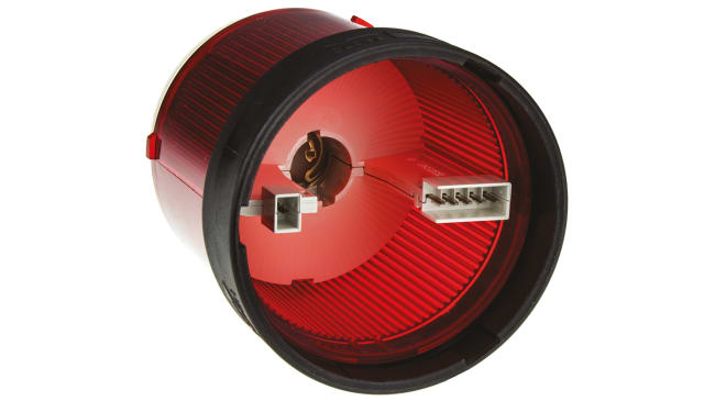 Segnalatore luminoso Schneider Electric XVBC34 rosso IP65 LED Ø70mm h63mm 250V - Ideale per segnalazioni industriali, alta visibilità.