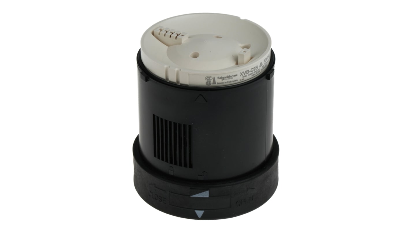Cicalino Schneider Electric XVBC9B, 70-90 dB, IP66, 24V, ideale per segnalazioni industriali.